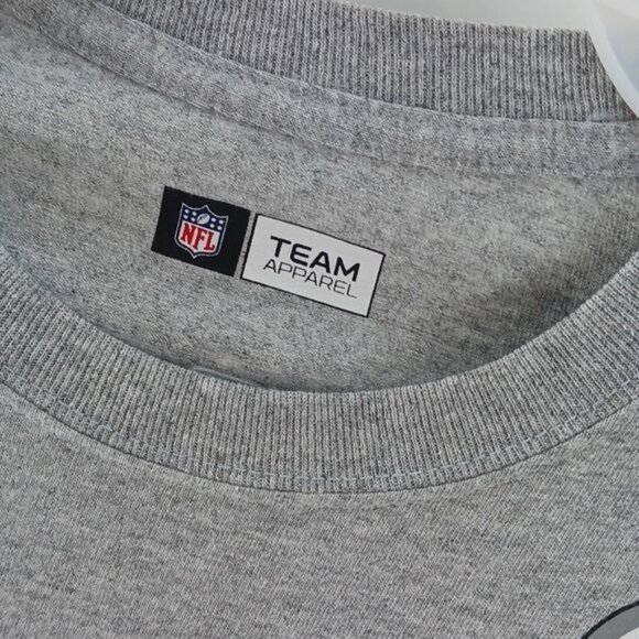 NFL Pittsburgh Steelers Shirt Gray Crew Neck Short Sleeve Graphic T Shirt - Picture 3 of 7